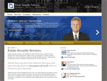Tablet Screenshot of estatesecurityservices.com